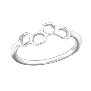 Sterling Silver Honey Comb Ring